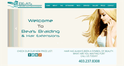 Desktop Screenshot of beasbraiding.com